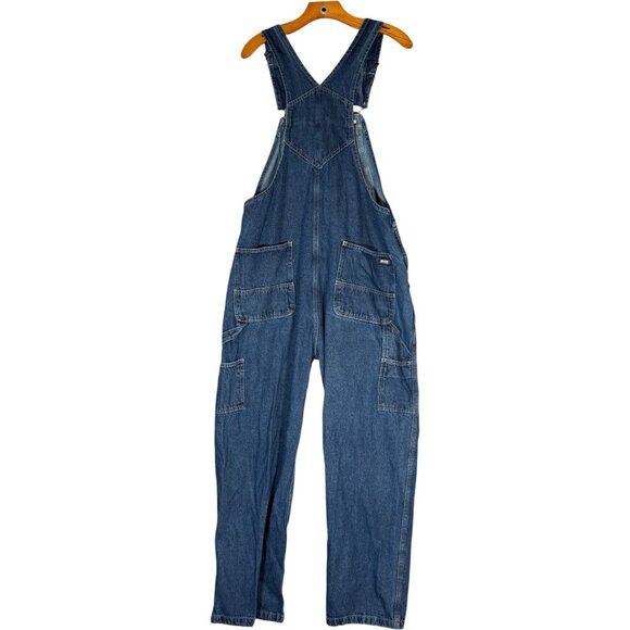 Berne Blue Workwear Overalls Carpenters Loop Straight Leg 100% Cotton 38 - Picture 2 of 10